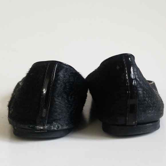 Lucy Choi Puck Woven Calf Hair Bow Ballet Flat 39 - Picture 4 of 8